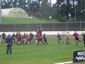 Throwing into the line out against Ponsonby